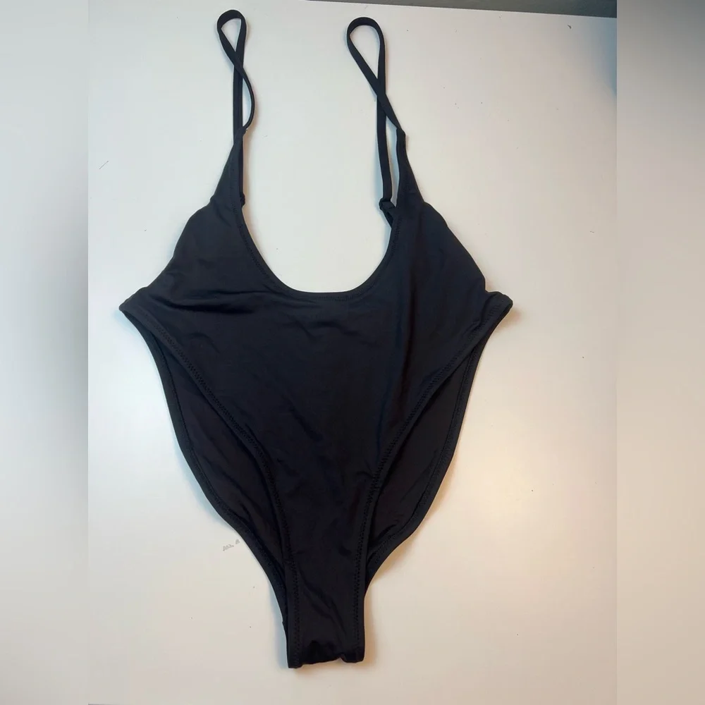 🖤 SKIMS Recycled Swim Cut-Out Open Bust One Piece | S | NWT